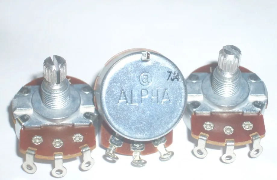 

For ALPHA 24 Type B25K B250K A500K B1M A1M Guitar Potentiometer
