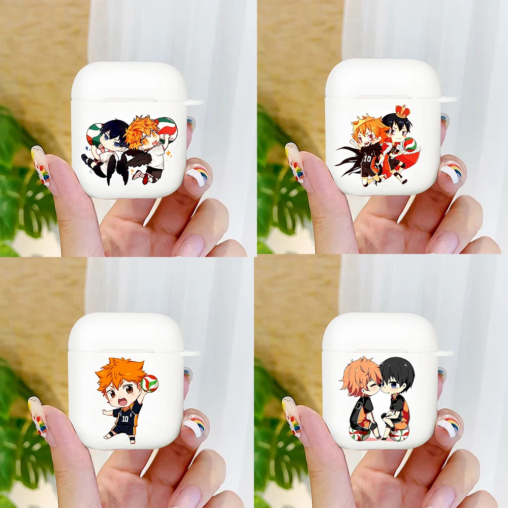 

Haikyuu Hinata Attacks Anime cartoon cute Soft Case For Apple AirPods 2 1 Silicone Wireless Bluetooth Earphone Box AirPod Cover