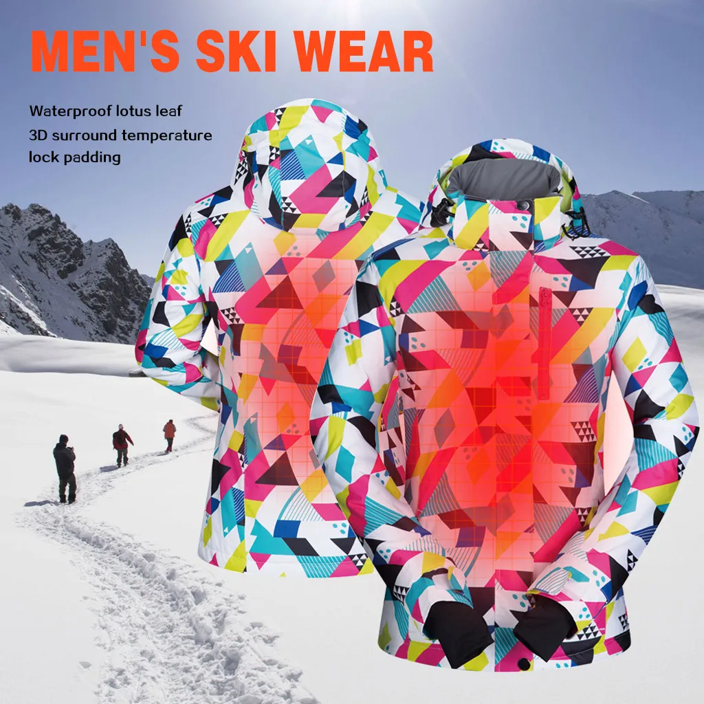 Спортивная куртка для катания на лыжах сноуборде ветрозащитная зимний лыжный