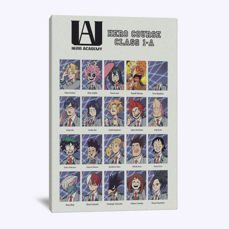 Домашний декор холст картина Моя геройская Академия аниме для гостиной