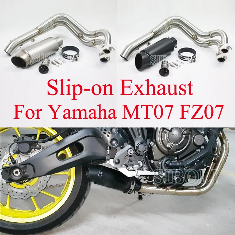 MT07 FZ07 мотоцикл выхлопной полная Системы с глушитель трубы дБ убийца для Yamahaa MT 07 FZ