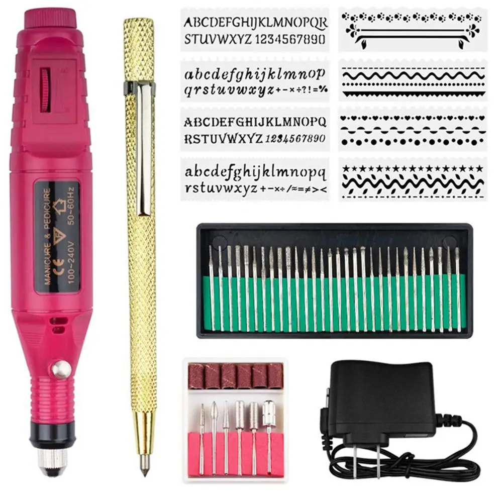 

70pcs Mini Electric Micro Engraver Pen Mini Diy Vibro Engraving Tool Kit For Metal Glass Ceramic Plastic Wood Jewelry EU US Plug