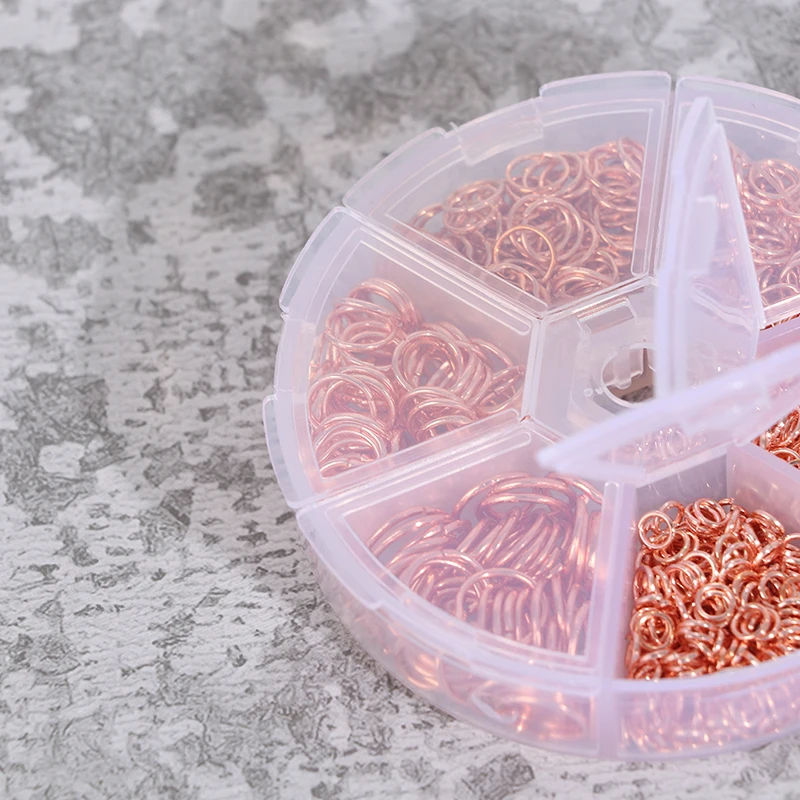 

1000pcs/lot 4 5 6 7 8 10 mm Jump Rings Split Rings Connectors For Diy Jewelry Finding Making Accessories Wholesale Supplies