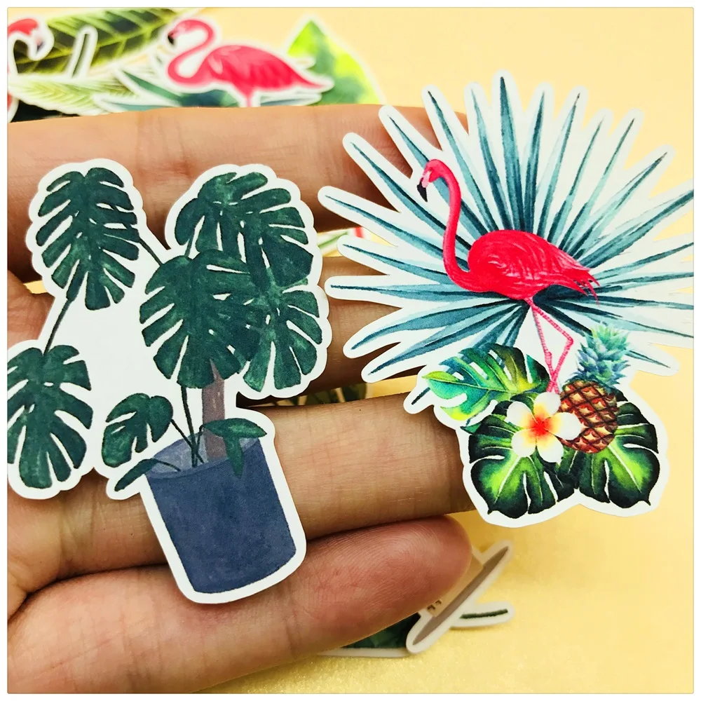 

35Pcs/Bag Vintage Flamingo Birds Leaves Sticker DIY Craft Scrapbooking Album Journal Planner Decorative Stickers