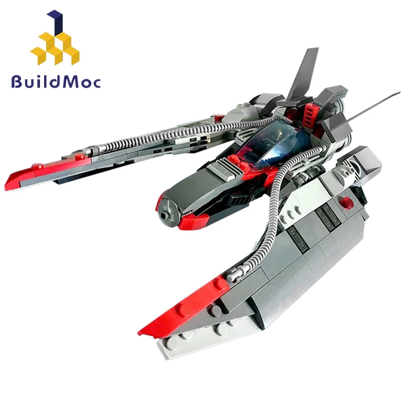 

Buildmoc, модель космического корабля из фильма «Космические войны», модель корабля, строительные блоки, кирпичи, развивающие игрушки Moc для дет...