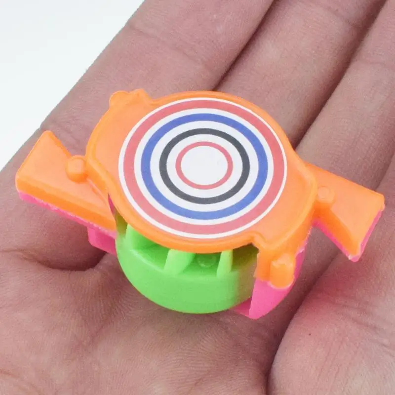 10 шт./компл. креативные забавные пластиковые мини рот выдувание спиннинг Топ