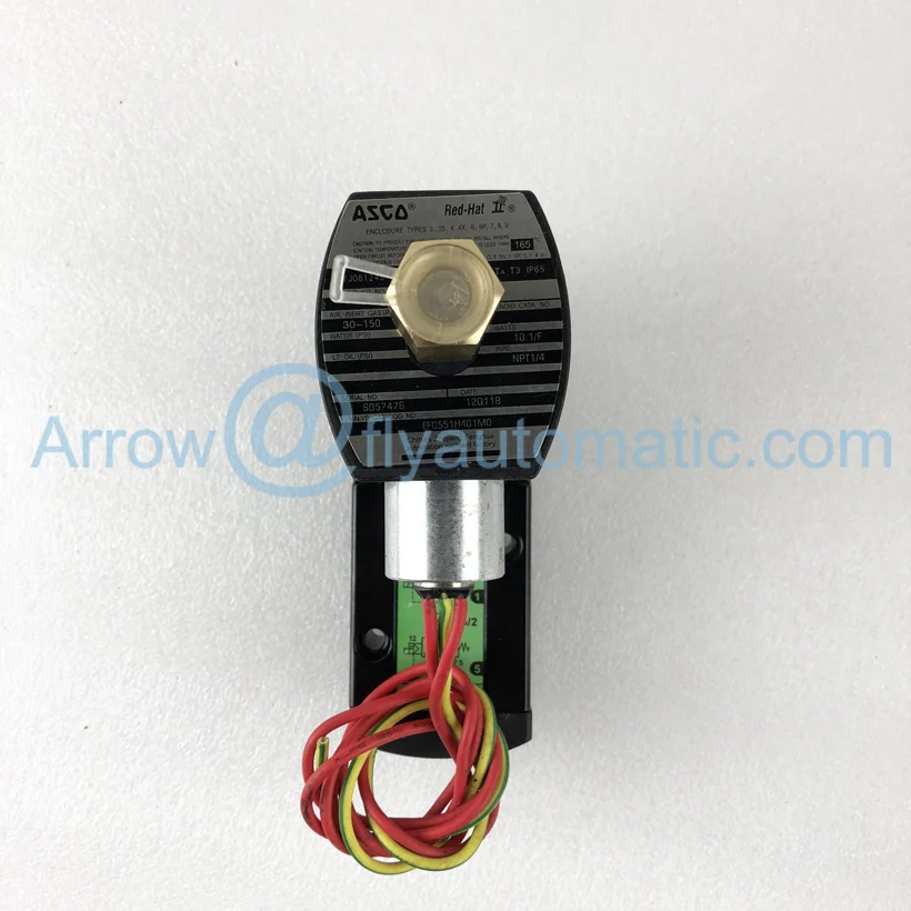 Соленоидный клапан с алюминиевым корпусом армированный пилотом 1/4 дюйма ASCO G551H401