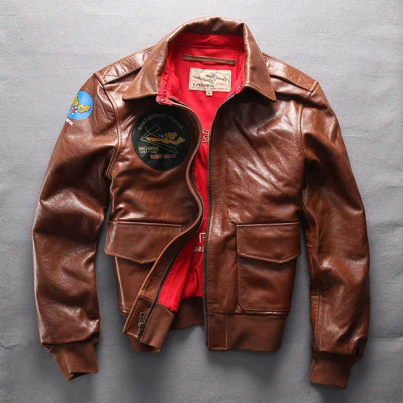 Мужская мотоциклетная куртка-бомбер из натуральной воловьей кожи | одежда