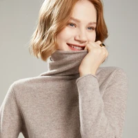 2021 fallwinter women sweater turtleneck cashmere sweater womens wool knit pullover long sleeve slim bottoming shirt plus size