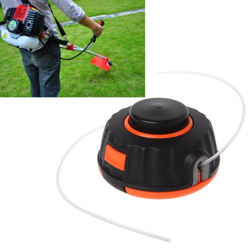

Universal Garden Trimmer Head Line Pump 2 Lines Strimmer Brush Cutter Lawn Mower Dropshipping