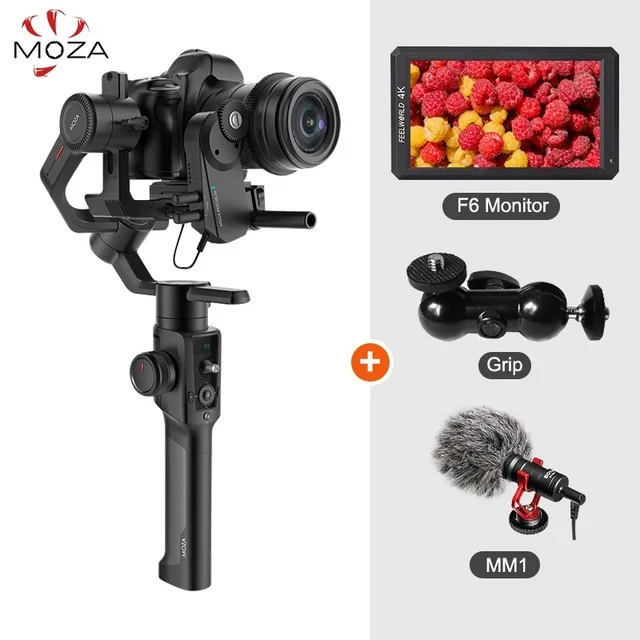 Moza Air 2 3 оси ручной карданный стабилизатор для DSLR Canon 5D Mark IV sony A7S A7R3 Lumix GH4 DSLR DV беззеркальных камер DV - Цвет: w monitor girp mm1