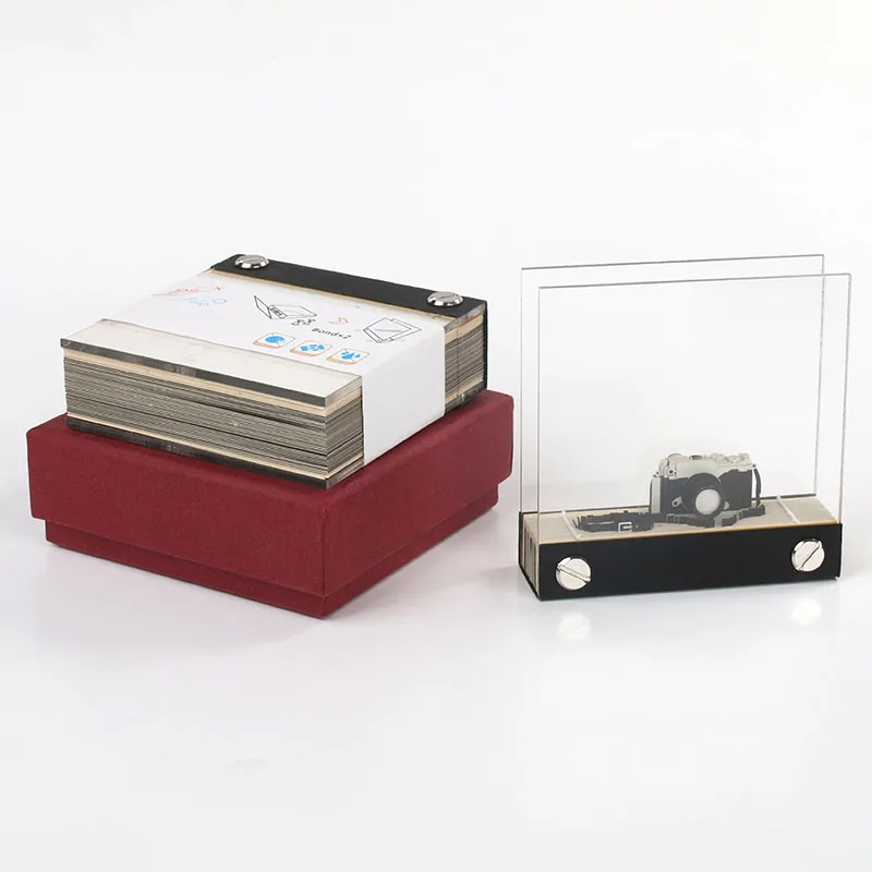 Записная книжка omoshiking 3D симпатичная модель камеры записная из акриловой бумаги