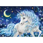 Алмазная мозаика 5D сделай сам, полноразмерная картина с рисунком единорога, лошади, с рисунком из смолы, настенное искусство, набор для рисования, домашний декор с фантазийными животными