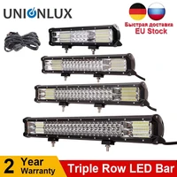 151820232628 216w 252w 288w 324w tri row led light bar combo work lights for offroad 4wd 4x4 driving camper trailer