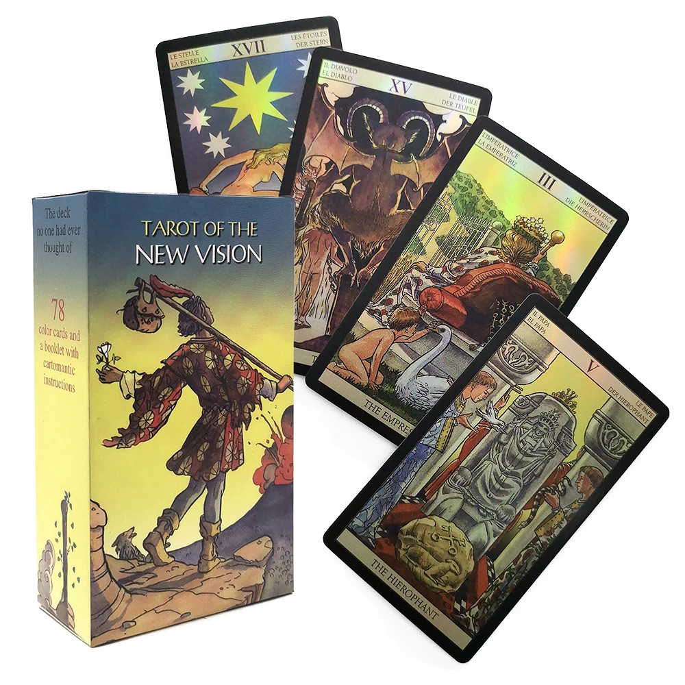 

New vision rider wait Tarot Cards Games shining playing Cards oracle deck toys divination fate table game gifts