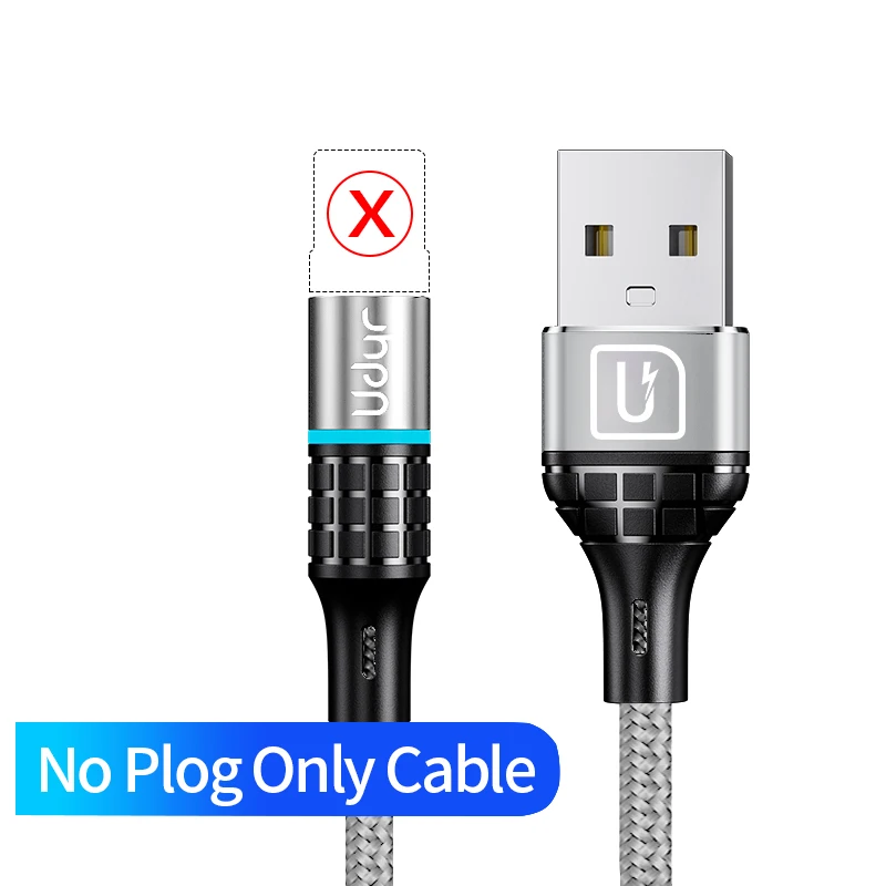 Only Sliver cable Udyr Магнитный кабель Micro usb type C зарядный кабель для samsung iPhone 7 6 зарядное устройство быстрый Магнитный кабель USB C Шнур адаптер для проводов - Цвет: Only Sliver cable