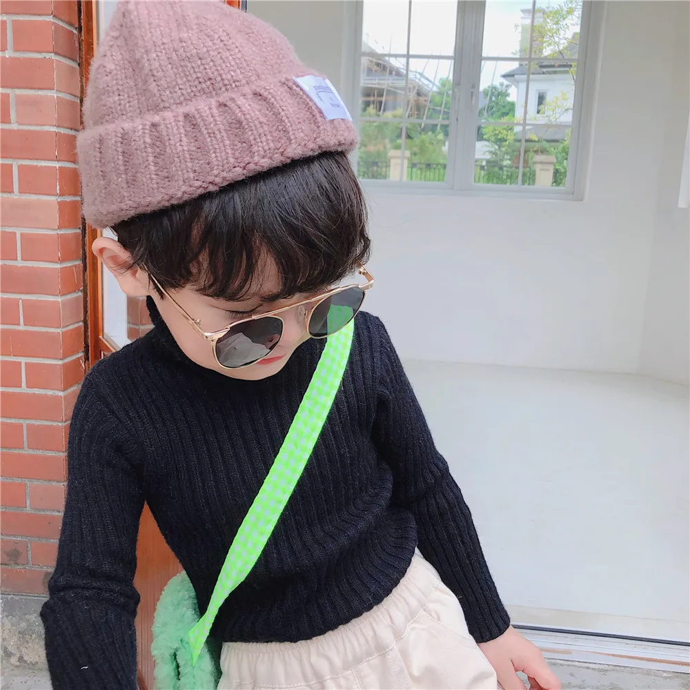 Новое поступление 2019 зимний хлопковый однотонный Повседневный свитер с высоким