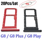 Держатель слота для SIM-карты с адаптером для SD-карты, запасные части для Motorola Moto G8  G8 Plus  G8 Play со штифтом, 20 шт.