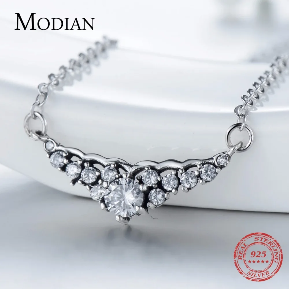 Modian 2021 стиль инстаграм сказочная корона ожерелье ювелирные изделия 925