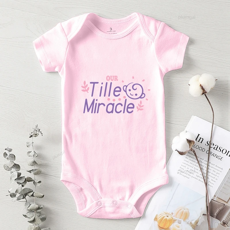 Our Tille/костюм для новорожденных с чудесным принтом Одежда маленьких девочек
