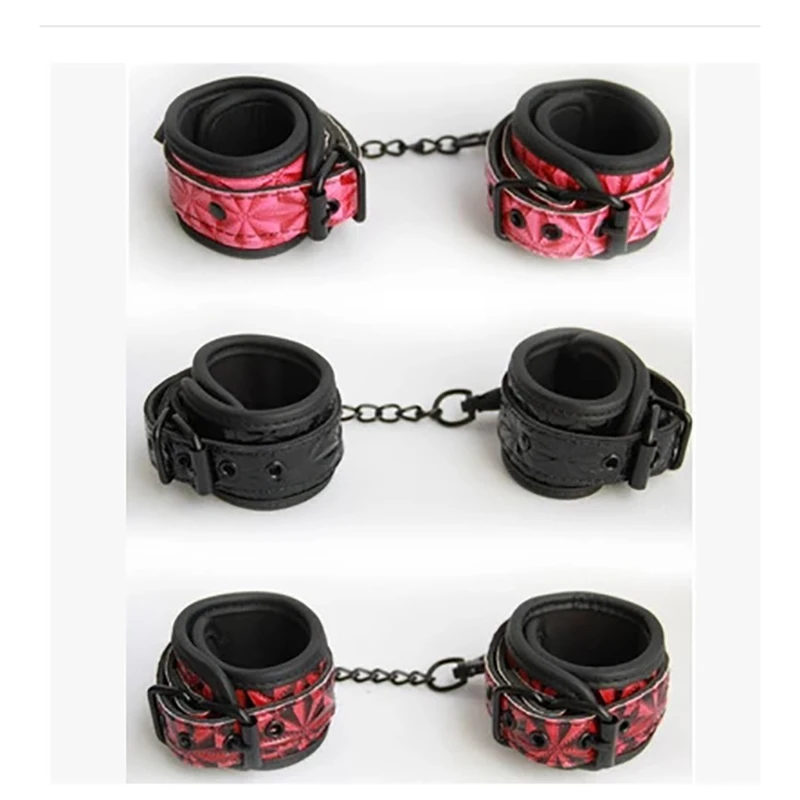 Регулируемые наручники браслеты на лодыжке SM для взрослых плюшевые из