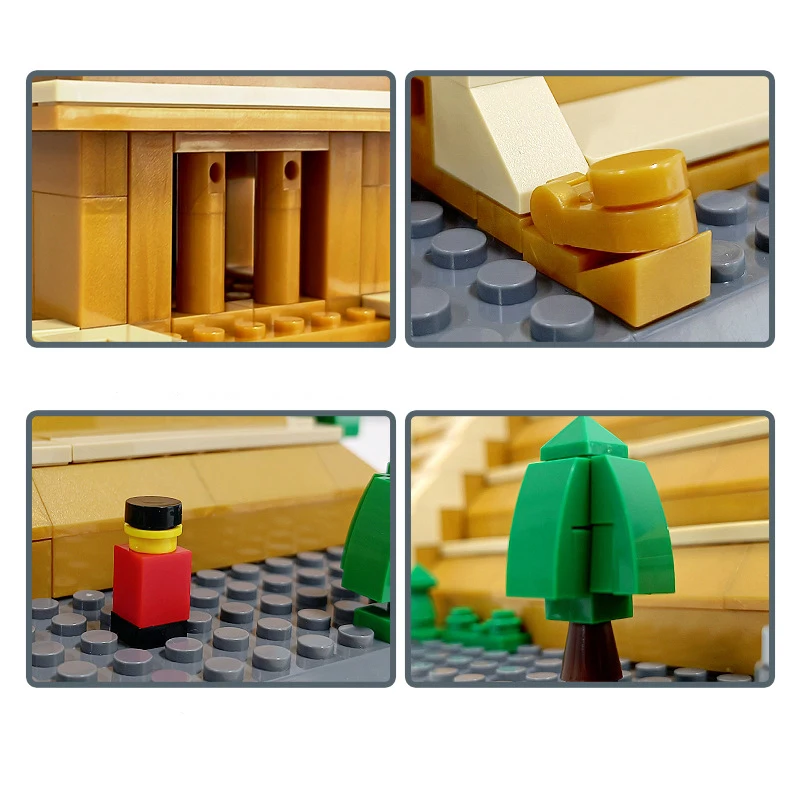 Пирамида Мексиканская Майский пирамида 1340 шт. всемирно известные строительные