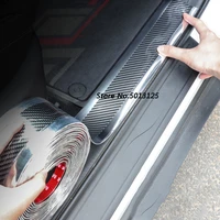 for vw volkswagen touran 2021 2018 2019 2020 carbon fiber moulding strip bumper decorative strips adhesive door sill protect