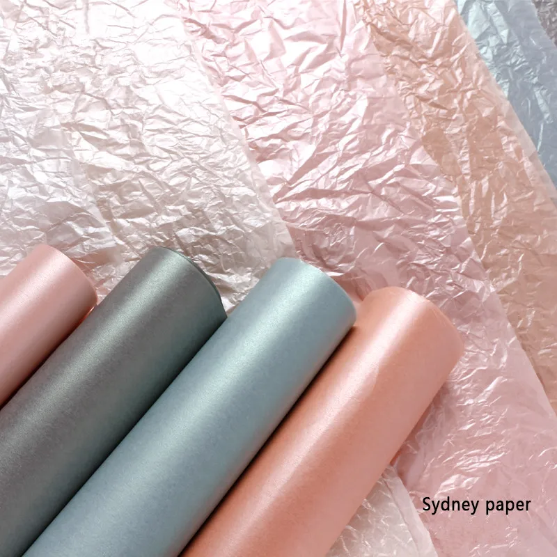 

20Pcs/Pack Pearl Snow Pear Wrapping Paper Wedding Party Valentine's Day Bouquet Gift Box Craft DIY Flowers Scrapbook Decorative