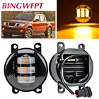 1 пара для Nissan Frontier 2005-2015 (2011-2015 должен иметь металлический бампер) Автомобильные H11 Светодиодный Противотуманные фары Дневные ходовые огни