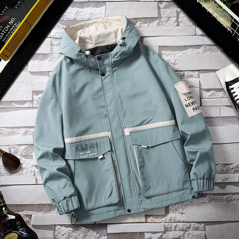 

Autumn Loose Coat 2020 New Trend Work On Clothes Leisure Time Jacket streetwear windbreaker Free Hot hip hop