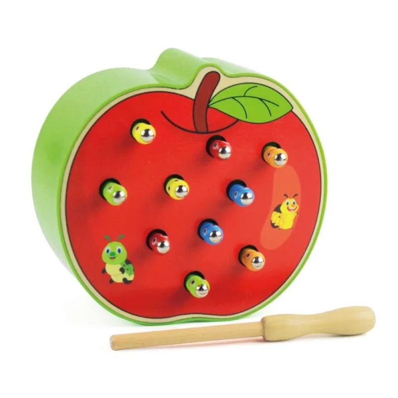 Монтессори милый ловить насекомых познание матч Игра Головоломка Деревянные