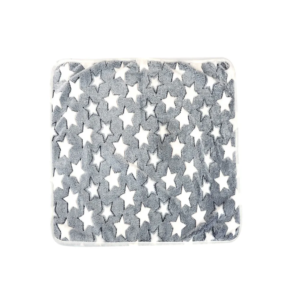 Soft Blanket Pet Winter Dog Cat Bed Mat Foot Print Warm Sleeping Mattress Small Medium Dogs Cats Coral Fleece Pet Supplies#p9