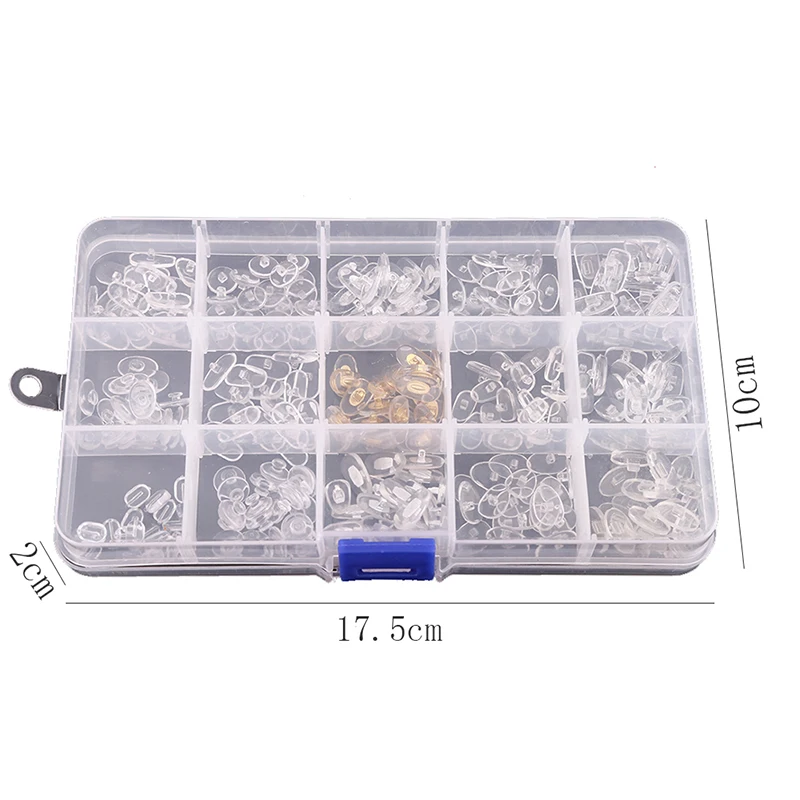 

Kit Eyewear Silicone Eyeglass Transparent Glasses Nose Pads Practical Repair Tool Fashion Sunglass Push In Non Slip Screw On