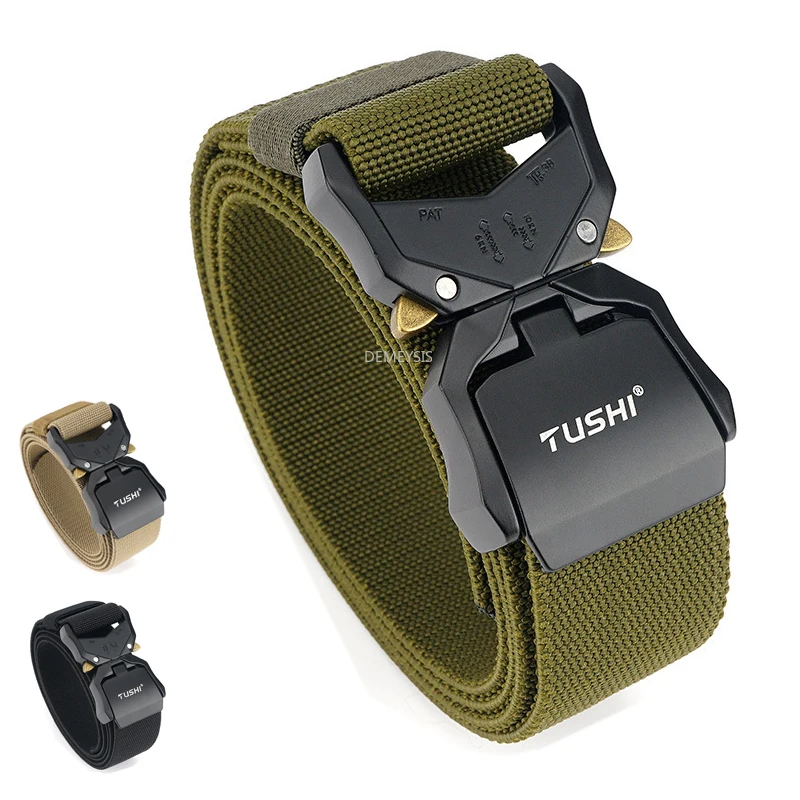 

Military Airsoft Waist Belts Quick Release Buckle Men Hunting Heavy Duty Belt Adjustable Tactical Airsoft Combat Training Belts