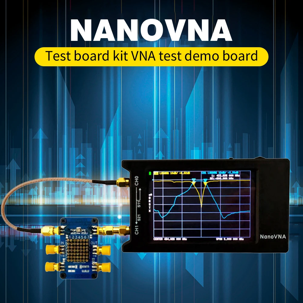 PCB NanoVNA тестовая плата комплект VNA тест демонстрационная сетевой анализатор