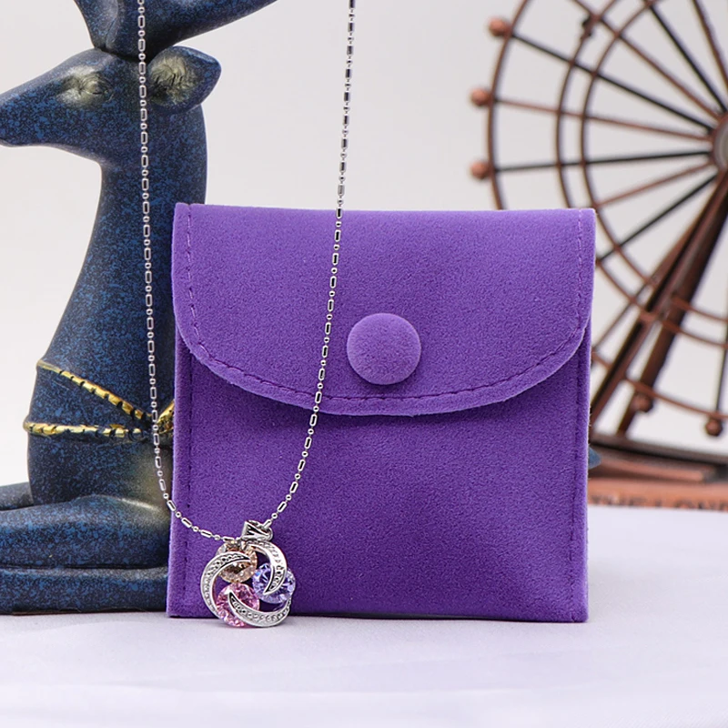 Небесно-Голубой бархатный мешок с пряжкой для ювелирных изделий 1 шт. свадебный