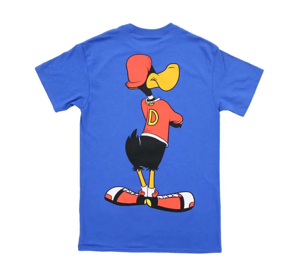 Анимированный мультфильм Looney Tunes хип Даффи Дак спереди и сзади синяя взрослая
