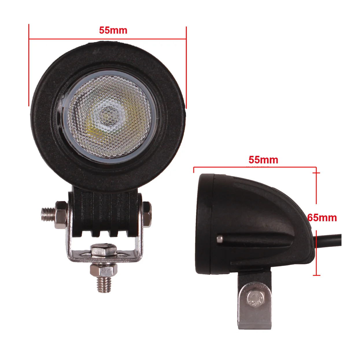 10W LED WORK LIGHT OFFROAD 12V 24V CAR MOTORCYCLE BICYCLE SUV TRUCK ATV UTE AWD 4X4 WAGON CAMPER AUXILIARY DRIVING HEADLIGHT | Автомобили