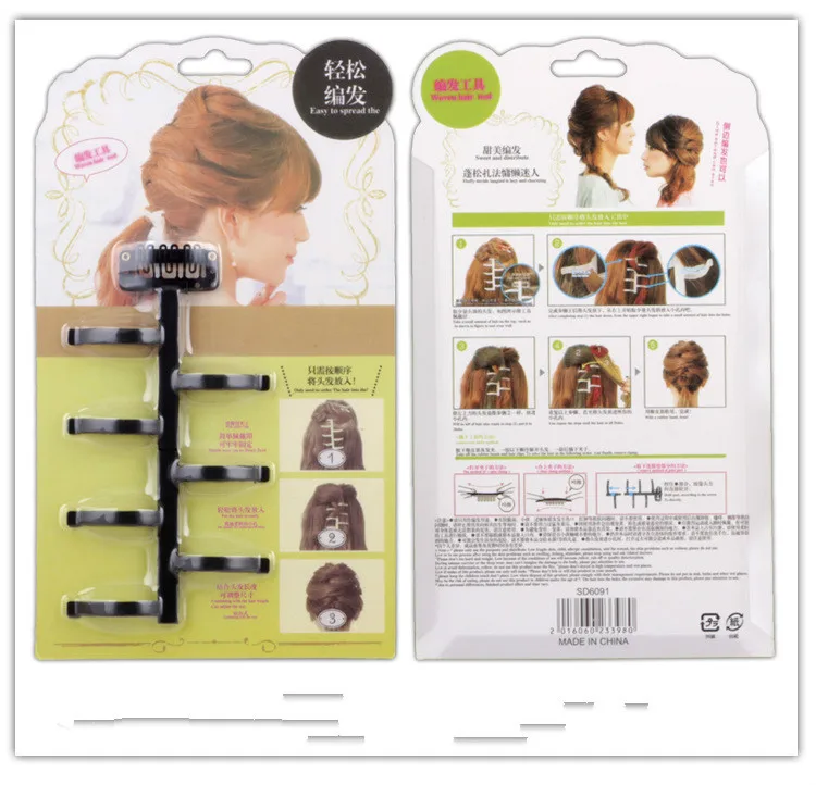 

Fashion Braided Hair Device Plastic Centipede Hair Braid Creative Diy Quick Braids Hairstyle Disc Hair Tools Hair Accessories