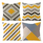 Скандинавская синяя, серая, черная Стандартная Наволочка для дивана, чехол для подушки, украшение для дома, возможно изготовление на заказ, 40x40, 50x50