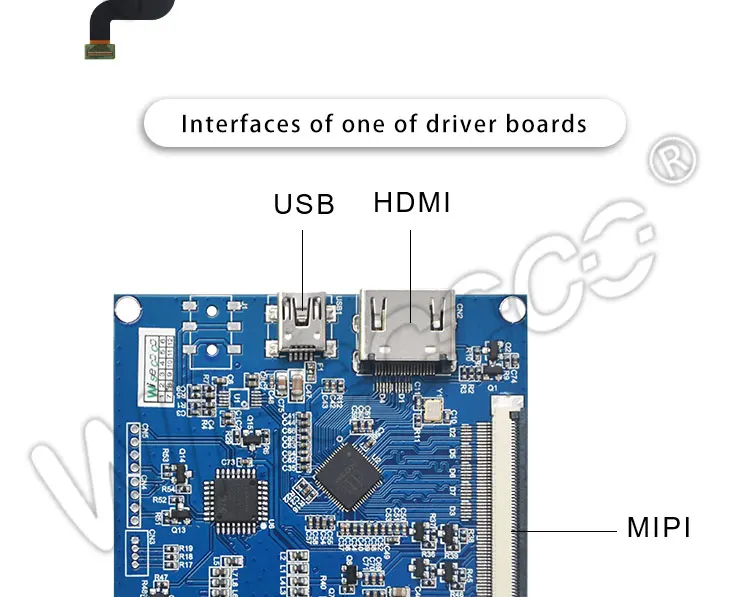 Wisecoco 6,3 дюйма 1440 × 2560 ips LS063R1SX01 ЖК-экран 60 контактов с MIPI HDMI USB драйвер платы удалить подсветку для 3d принтера