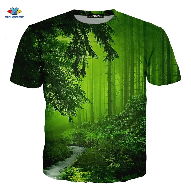 Новая летняя мужская футболка с 3D принтом натуральная короткими рукавами