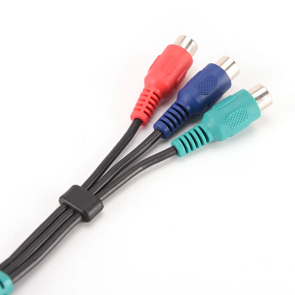 

2.5Mm Male Jack To 3 RCA Female Plug Adapter Audio Converter Video AV Cable Wire Cord 2.5mm To RCA