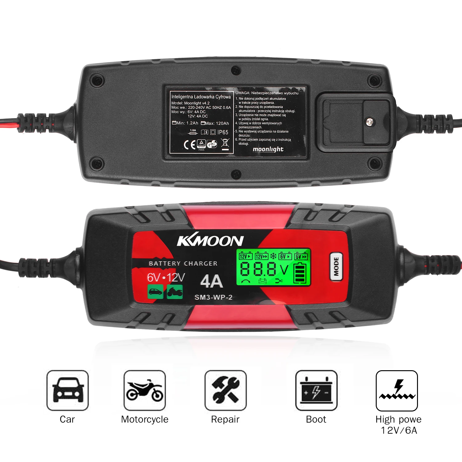 Автоматический аккумулятор 6 В/12 В 4 а переключатель переменного тока умный