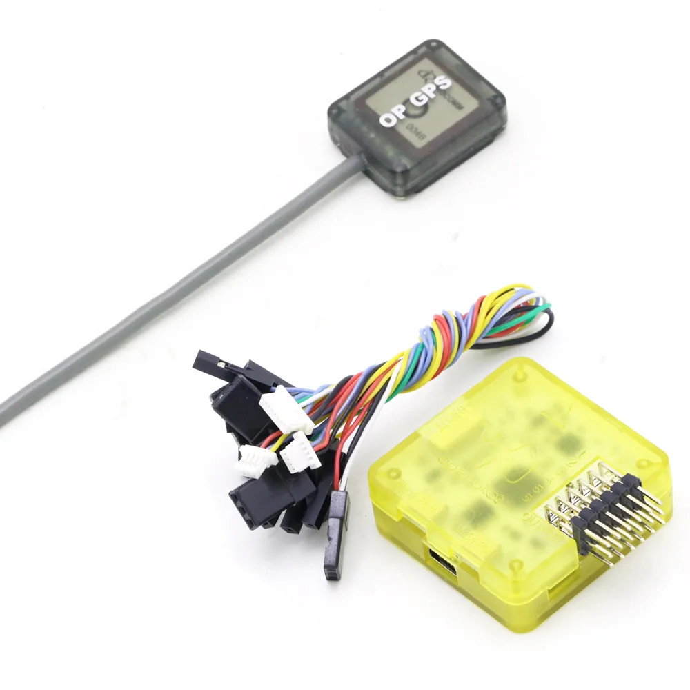 Openpilot CC3D EVO Контроллер полета с желтым чехлом + 1 шт. mini OP GPS для детской модели 220 QAV180
