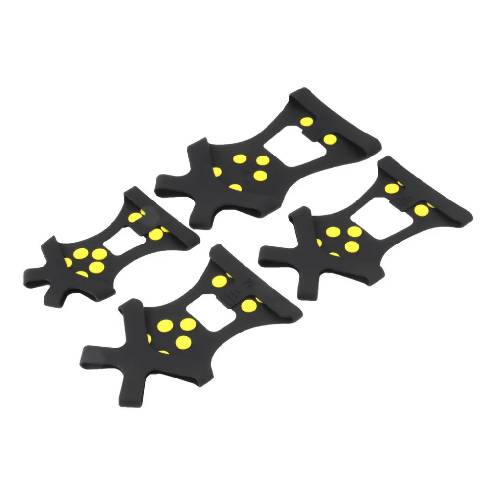 10 Studs Ice Non Slip Snow Shoe Spikes Grips Cleats Crampons Winter Climbing Safety Tool Anti Shoes Cover outdoor crampones |