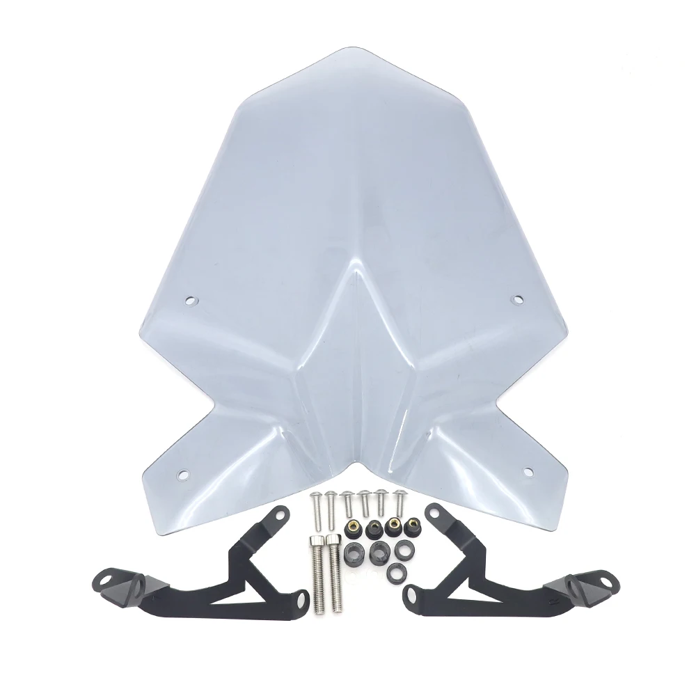 

For Duke 125 390 2017 - 2019 Duke125 Duke390 Motorbike Windscreen Windshield Shield Screen With Bracket