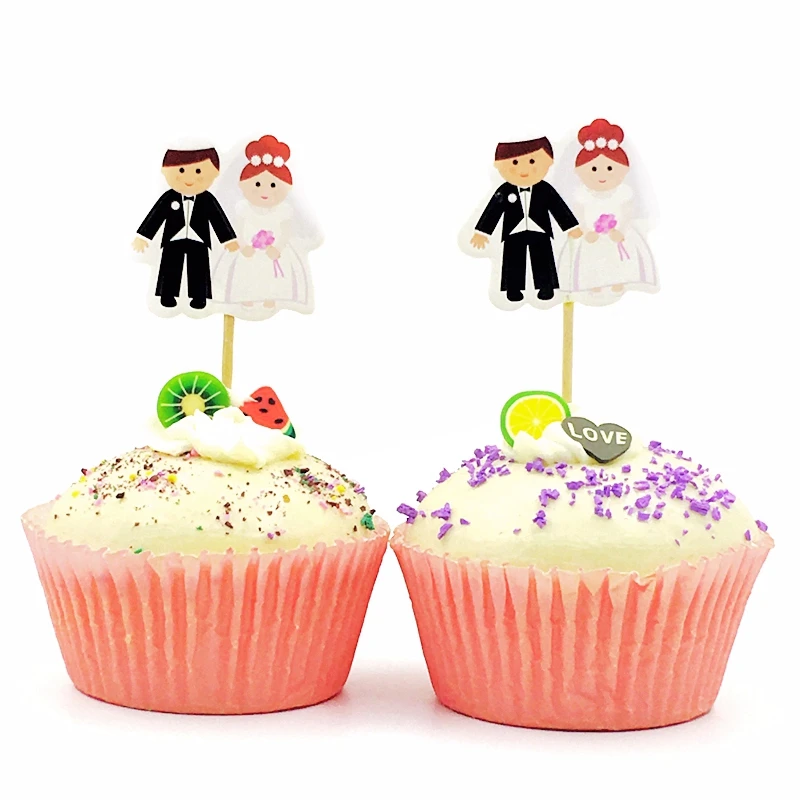 24 шт. свадебные украшения для невесты и жениха|flags flags|flag cakeflag day decorations |