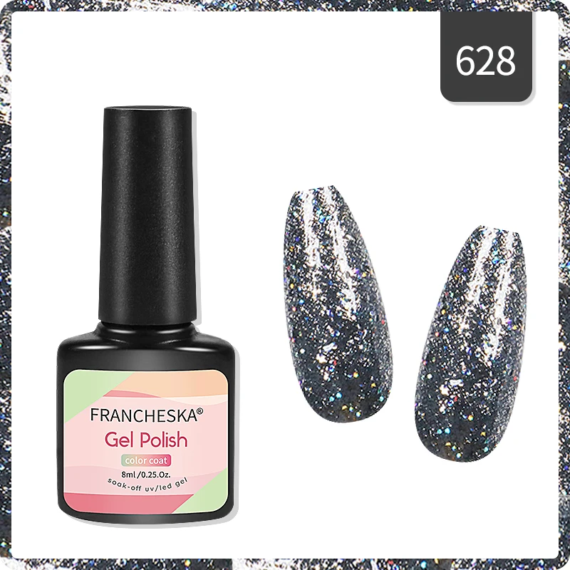 

Gel Polish Manicure for Nails Semi Permanent Vernis top coat Cheaper Price Plastic Bottle Bright Color Glitter Varnish gel TSLM1