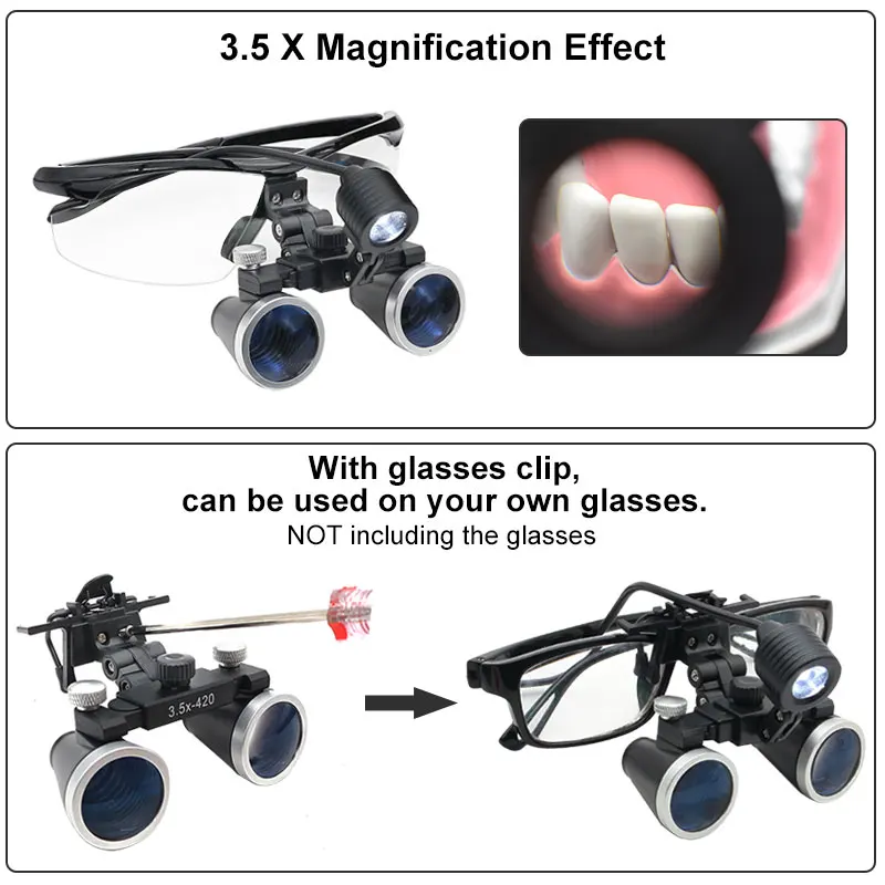 Лупа медицинская 3 5x со светодиодный Ной подсветкой с литиевым аккумулятором |